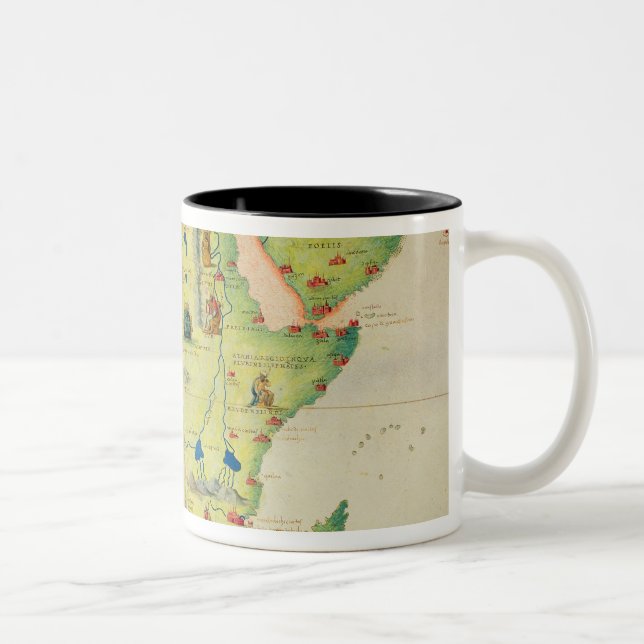 Taza Bicolor El continente de África (Derecha)
