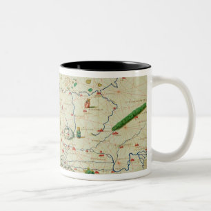 Taza Bicolor El continente de Europa