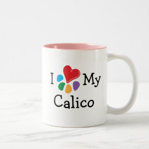 Taza Bicolor El corazón de los animales es mi calico