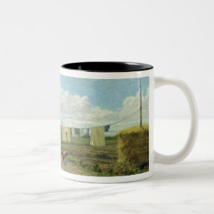 Taza Bicolor El corral (aceite en lona)
