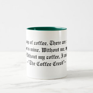 Taza Bicolor El credo del café