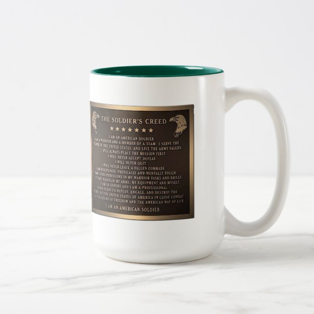 Taza Bicolor El credo del soldado (Derecha)