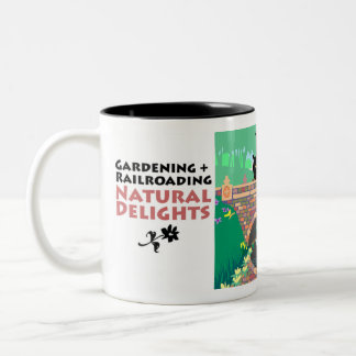 Taza Bicolor El cultivar un huerto + El Railroading