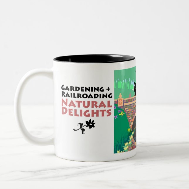 Taza Bicolor El cultivar un huerto + El Railroading (Izquierda)