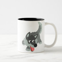 El curioso Personalizado Wolf Mug