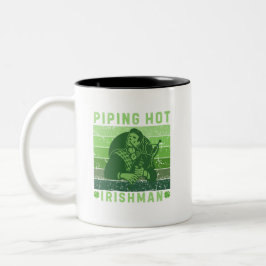Taza Bicolor El Día de San Patricio Piping Irishman caliente
