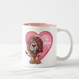 Taza Bicolor El día de San Valentín de leones