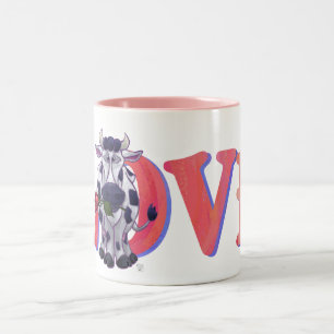Taza Bicolor El día de San Valentín de vaca