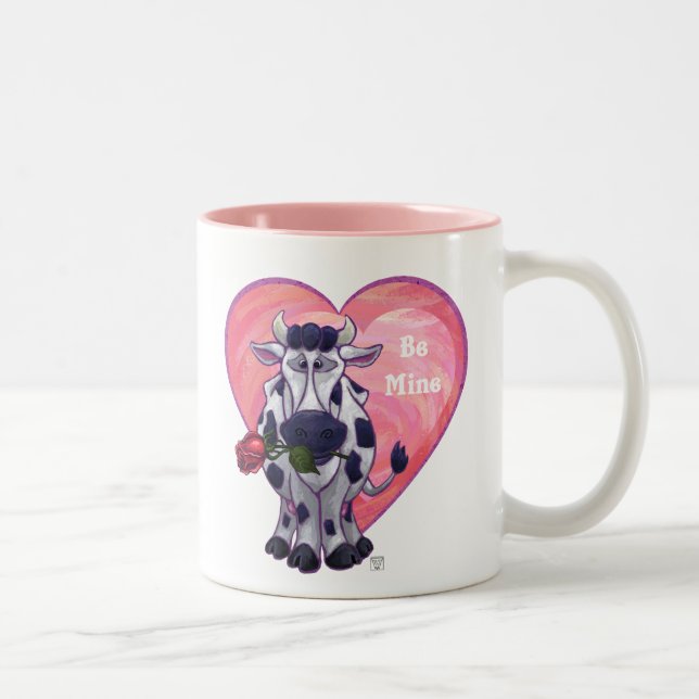 Taza Bicolor El día de San Valentín de vaca (Derecha)