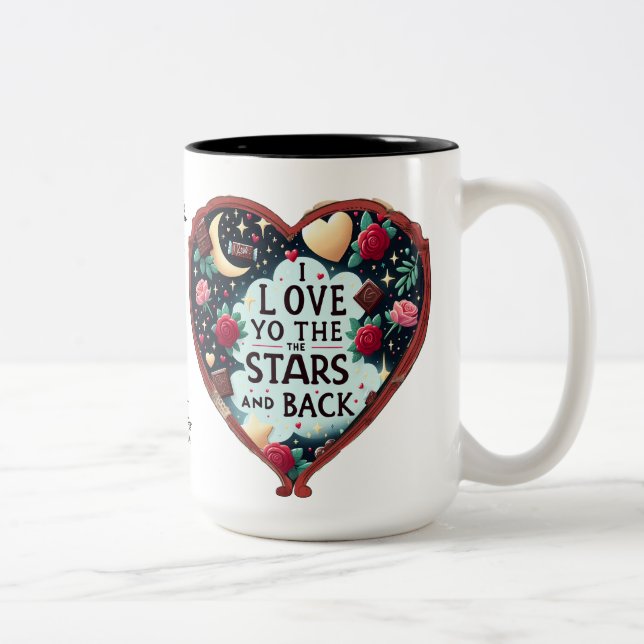 Taza Bicolor El día de San Valentín personalizable (Derecha)