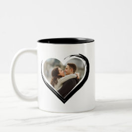 Taza Bicolor El día de San Valentín Personalizado Mug - Foto Id