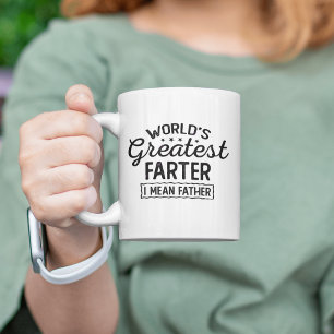 Taza Bicolor El Día del Padre más grande del mundo, más lejos m