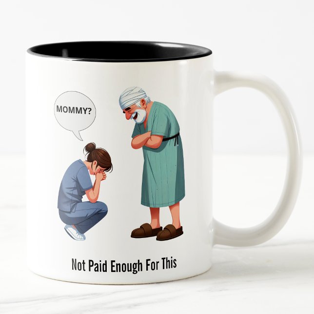 Taza Bicolor El día que la enfermera atrapó (Subido por el creador)