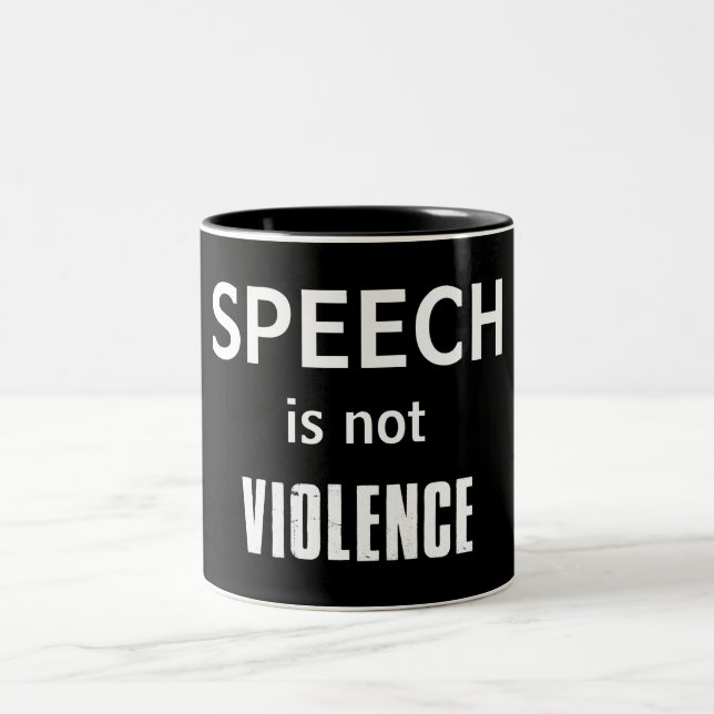 Taza Bicolor El discurso no es violencia (Centro)