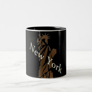 Taza Bicolor El diseño de la Estatua de la Libertad Nueva York