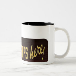 Taza Bicolor El dólar para aquí