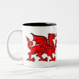 Taza Bicolor El Dragón Galés