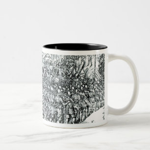 Taza Bicolor El ejército inglés que marcha con sir Henry Sidney