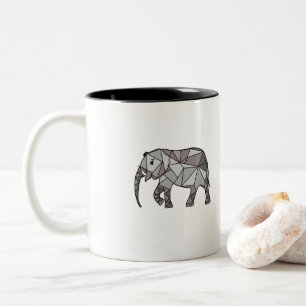 Taza Bicolor el elefante en la tendencia