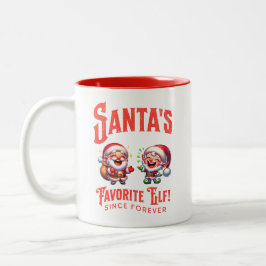 Taza Bicolor El elfo favorito de Santa desde siempre