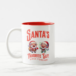 Taza Bicolor El elfo favorito de Santa desde siempre