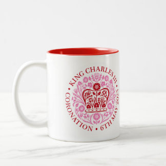 Taza Bicolor El emblema de la coronación del rey Carlos 2023