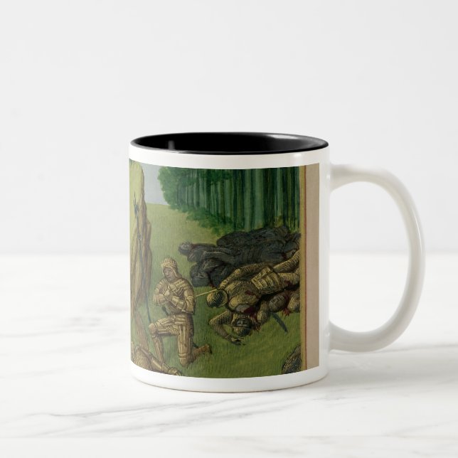Taza Bicolor El emperador Carlomagno encuentra a Roland (Derecha)