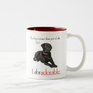 Taza Bicolor Él es Labradorable