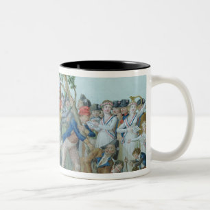 Taza Bicolor El establecimiento de un árbol de la libertad,