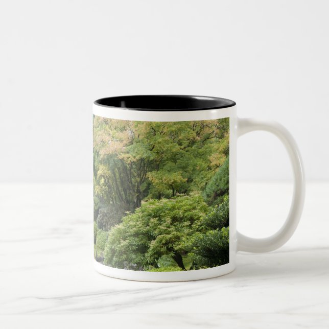 Taza Bicolor El estanque paseo con puente lunar (Derecha)