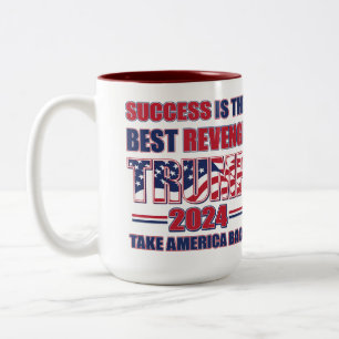 Taza Bicolor El éxito es la mejor venganza: Trump 2024