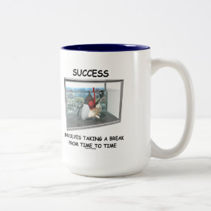 Taza Bicolor El Éxito Implica Tomar Un Descanso De Duke