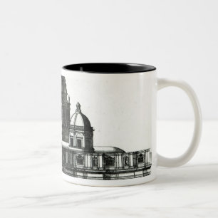 Taza Bicolor El exterior de la basílica de San Pedro en Roma