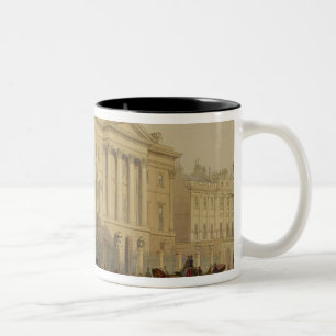 Taza Bicolor El exterior de la casa de Apsley, 1853, por J.