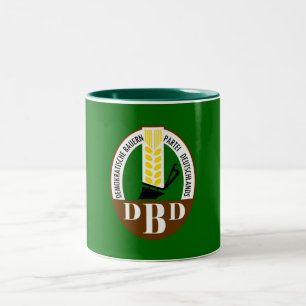 Taza Bicolor El fiesta Democratic del granjero germanooriental