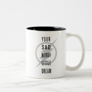 Taza Bicolor El Flash   "Tu triste Nerdy Pequeño Sueño"