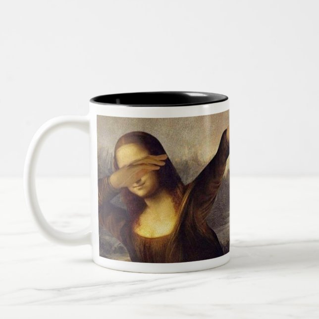 Taza Bicolor El frotar de Mona Lisa (Izquierda)