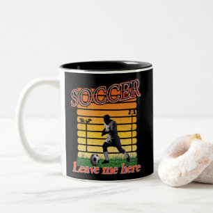 Taza Bicolor El Fútbol 2021 Me Deja Aquí El Café De Dos Tonos