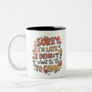 Taza Bicolor El garabato "ligeramente desafiante" - la actitud 
