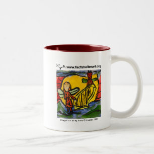 Taza Bicolor El gato de Chagall