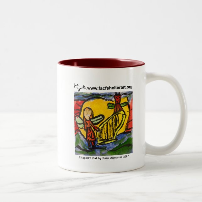 Taza Bicolor El gato de Chagall (Derecha)
