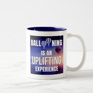 Taza Bicolor El globo es una experiencia que eleva el ánimo