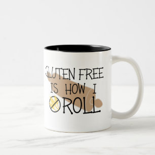 Taza Bicolor El gluten libre es cómo no ruedo ningún símbolo