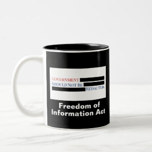Taza Bicolor El gobierno no debería ser redundado FOIA