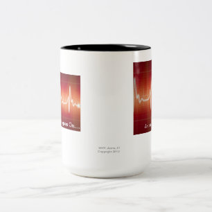 Taza Bicolor "El golpe va en .......