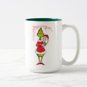Taza Bicolor El Grinch abraza a Cindy Lou Who