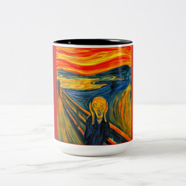 Taza Bicolor El Grito, Bella Artes de Munch, (Centro)