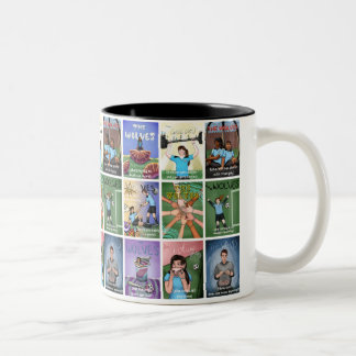 Taza Bicolor El grupo de los lobos