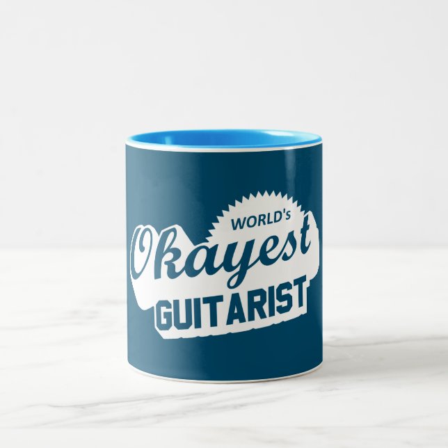 Taza Bicolor El guitarista más Okayer del mundo (Centro)