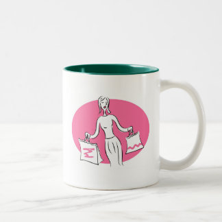 Taza Bicolor El hacer compras